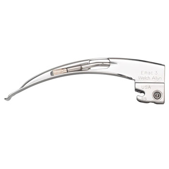Blade Macintosh #3 Fiber Optic - English Size 3 Laryngoscope, Stainless Steel, 110 mm (1/EA) by Hillrom/Welch Allyn  ID 69213